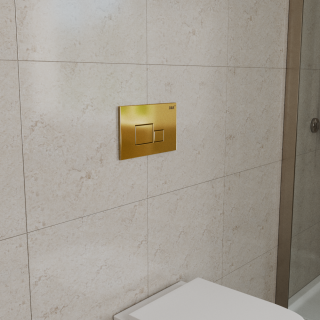 Клавиша смыва DQ матовое золото Quadro (DB1519003)